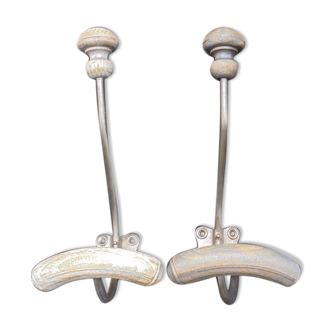 Pair of coat hooks