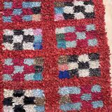Colorful Boucherouite Moroccan rug - 93 x 245 cm