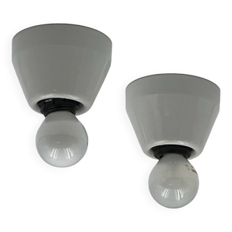 Lampes vintage en céramique Imago Made in Italy stock d'époque neuf, set of 2