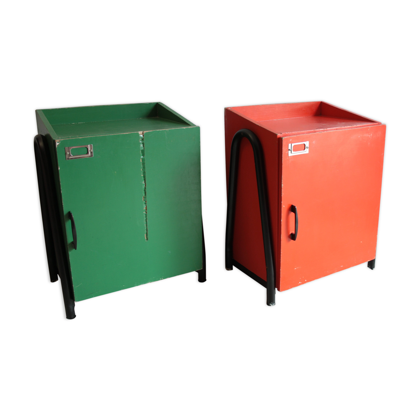 Bedside of boarding school (pair) - 50 years