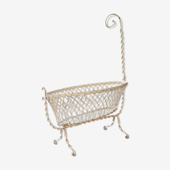 Old wrought iron cradle