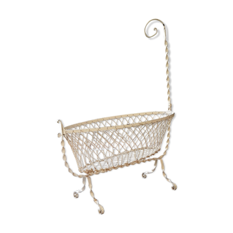 Old wrought iron cradle