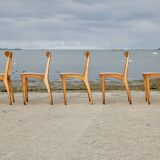 5 chairs by Thibault Desombre, 1990