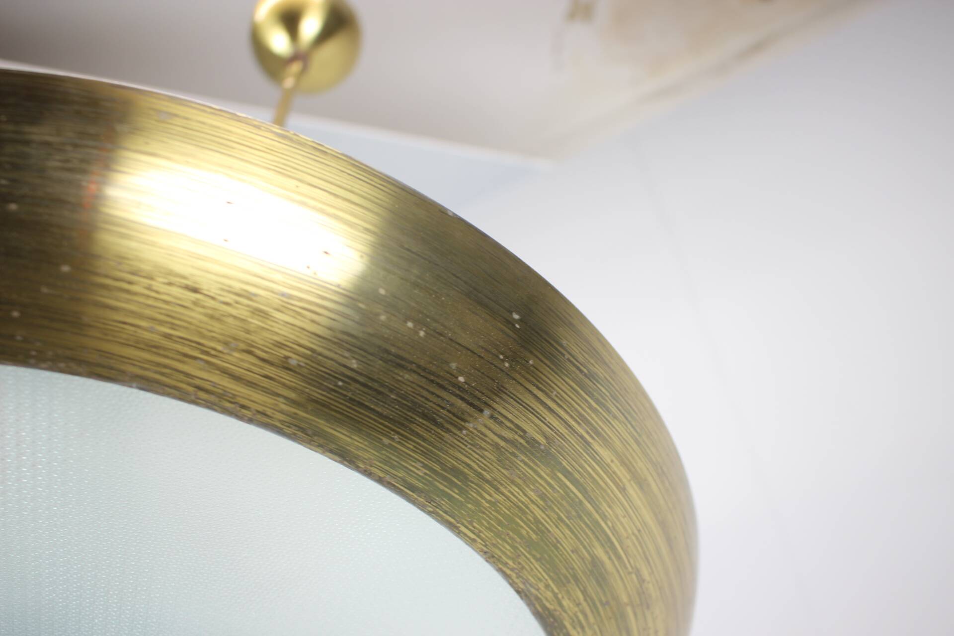 Art Deco UFO chandelier by Josef Hůrka for Napako, 1930s