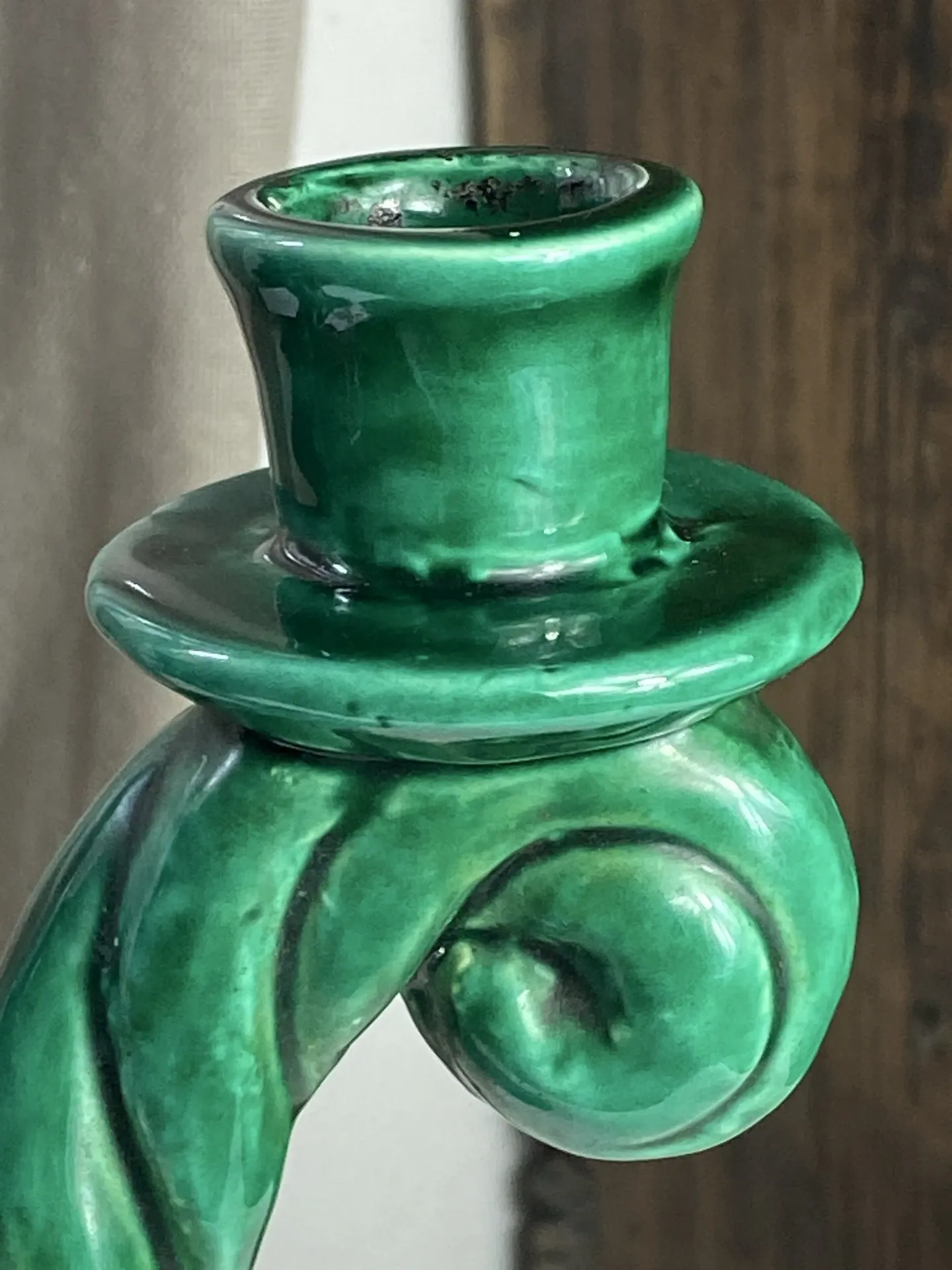 Glazed ceramic chandelier
