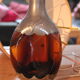 Seventie's bottle foot lamp