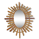 Sun bamboo mirror