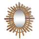 Miroir soleil en bambou