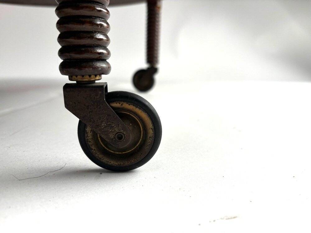 Mid-Century Wooden Bar Cart attributed to Paolo Buffa. Italy, 1940s
