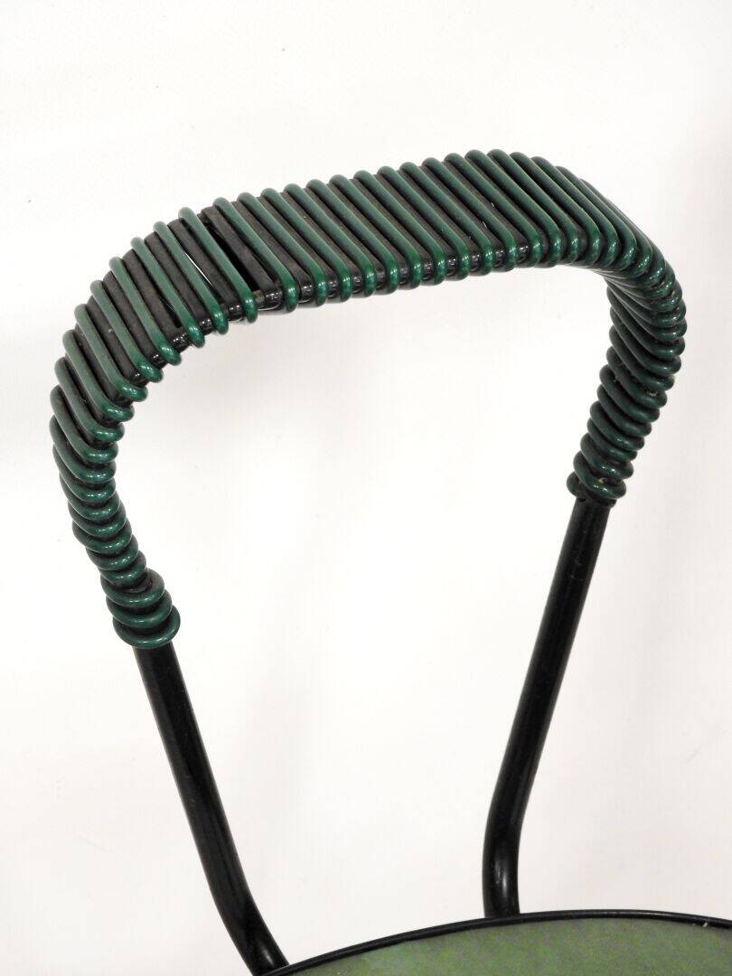 4 chaises vertes (Dans le gout de) jacques Hitier
