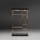Hollywood regency style wall unit from Belgochrom, 1970s