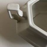 Neo Classic Greek Revival Octagonal Beaded English Earthenware Centerpiece