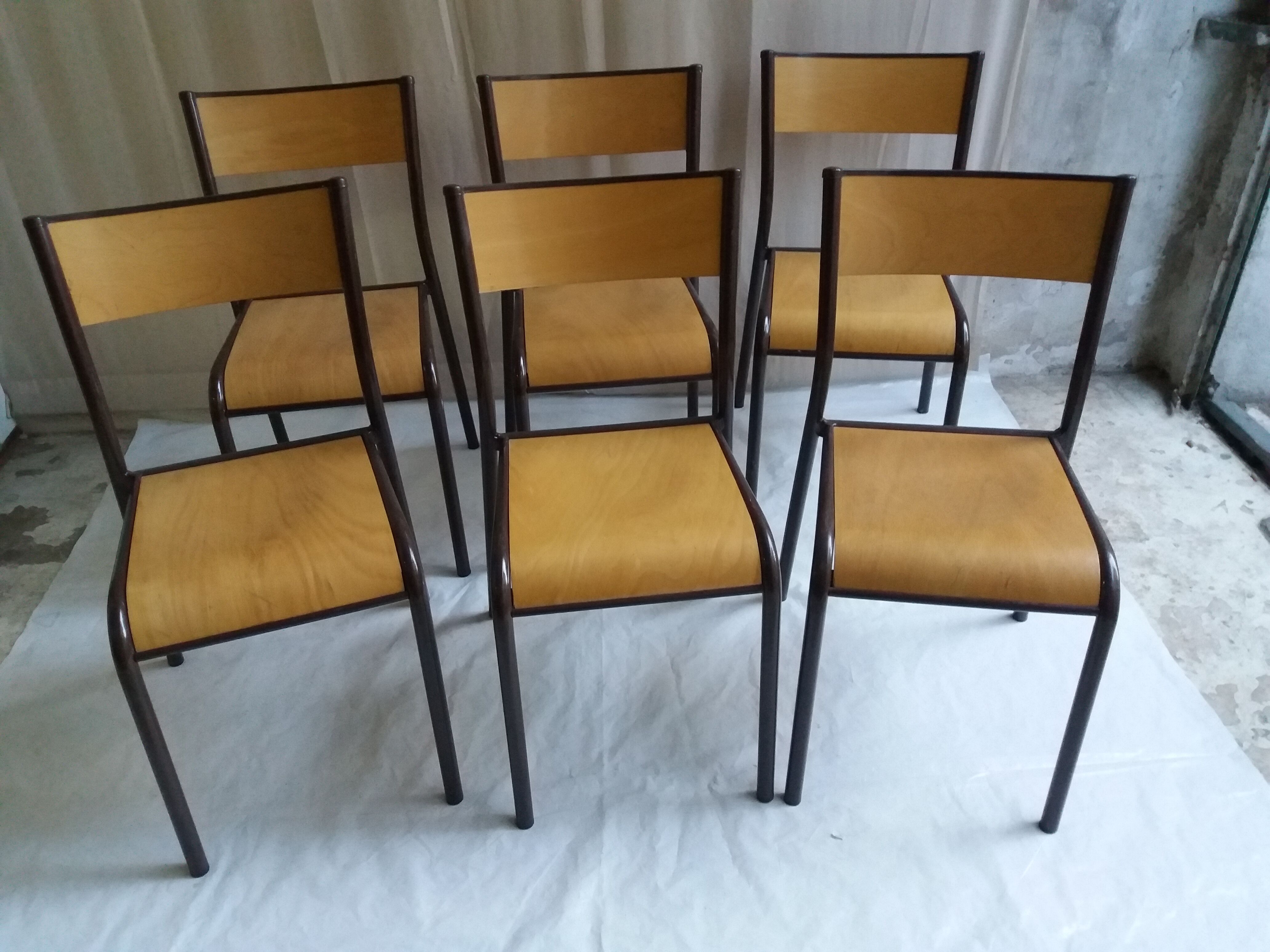 Set of 6 chairs Mullca