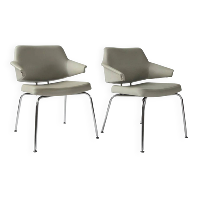 Paire de fauteuils de conférence danois, Jacob Jensen pour Duba, 1970s