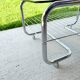 70s chrome and glass tubular frame coffee table