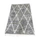 Genuine black and white Béni Ouarain Berber wool rug