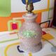 Bedside lamp in vintage earthenware
