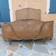 Louis XV style double cane basket bed, mid-20th century