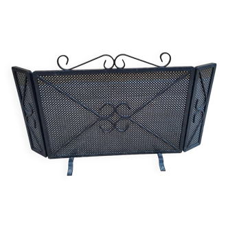 3-leaf iron fireplace screen