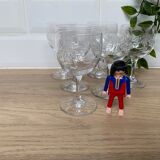 Set of 6 engraved balloon wine glasses