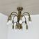 large 12-armed solid Brass ceiling light Chandelier by WKR Lights, Germany 1970s
