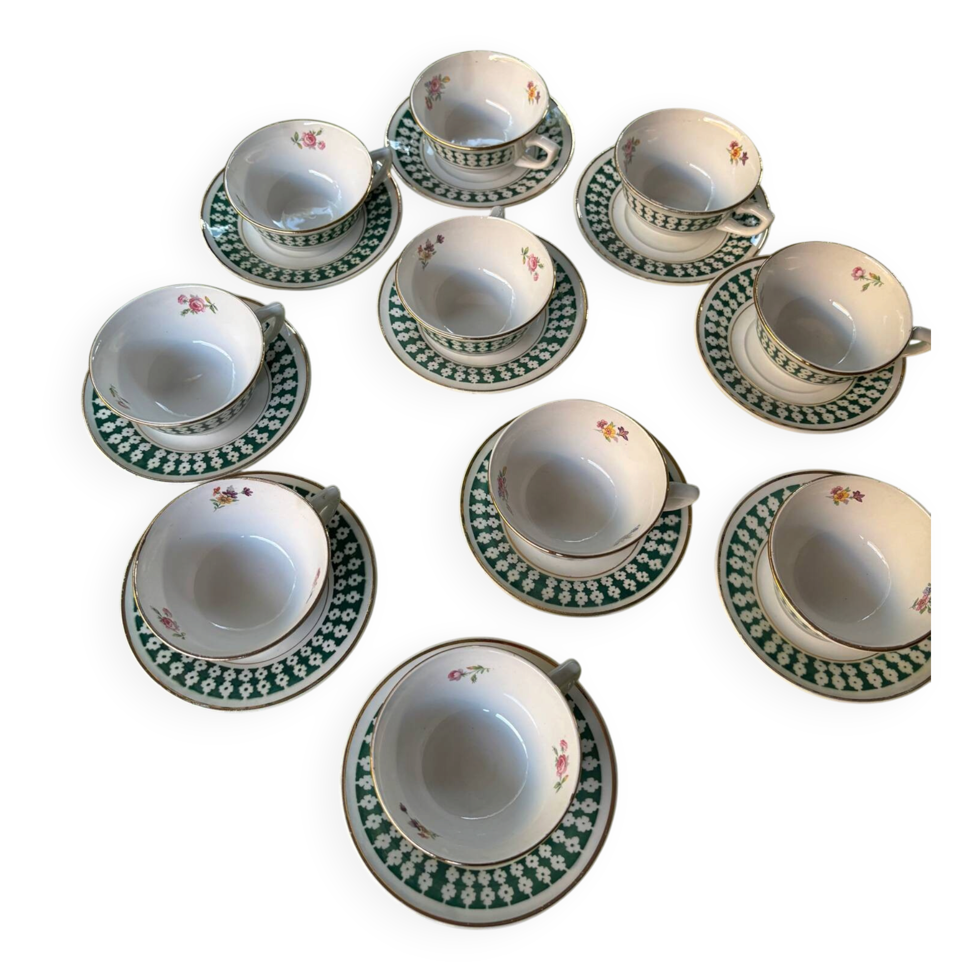 Service tasse the porcelaine