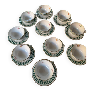 service tasse the porcelaine