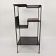Mid Century Italian Storage Rack with teak and metal, 1950s