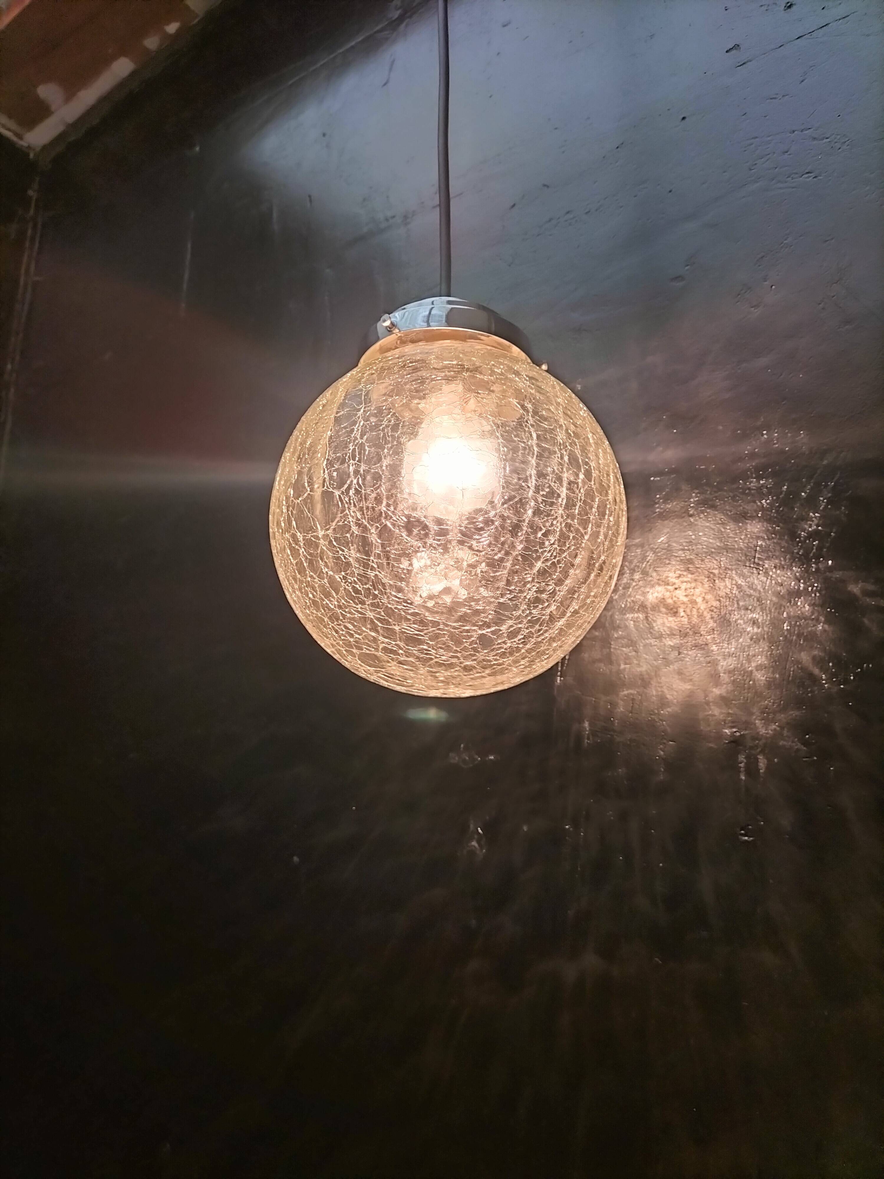 Vintage ball pendant light