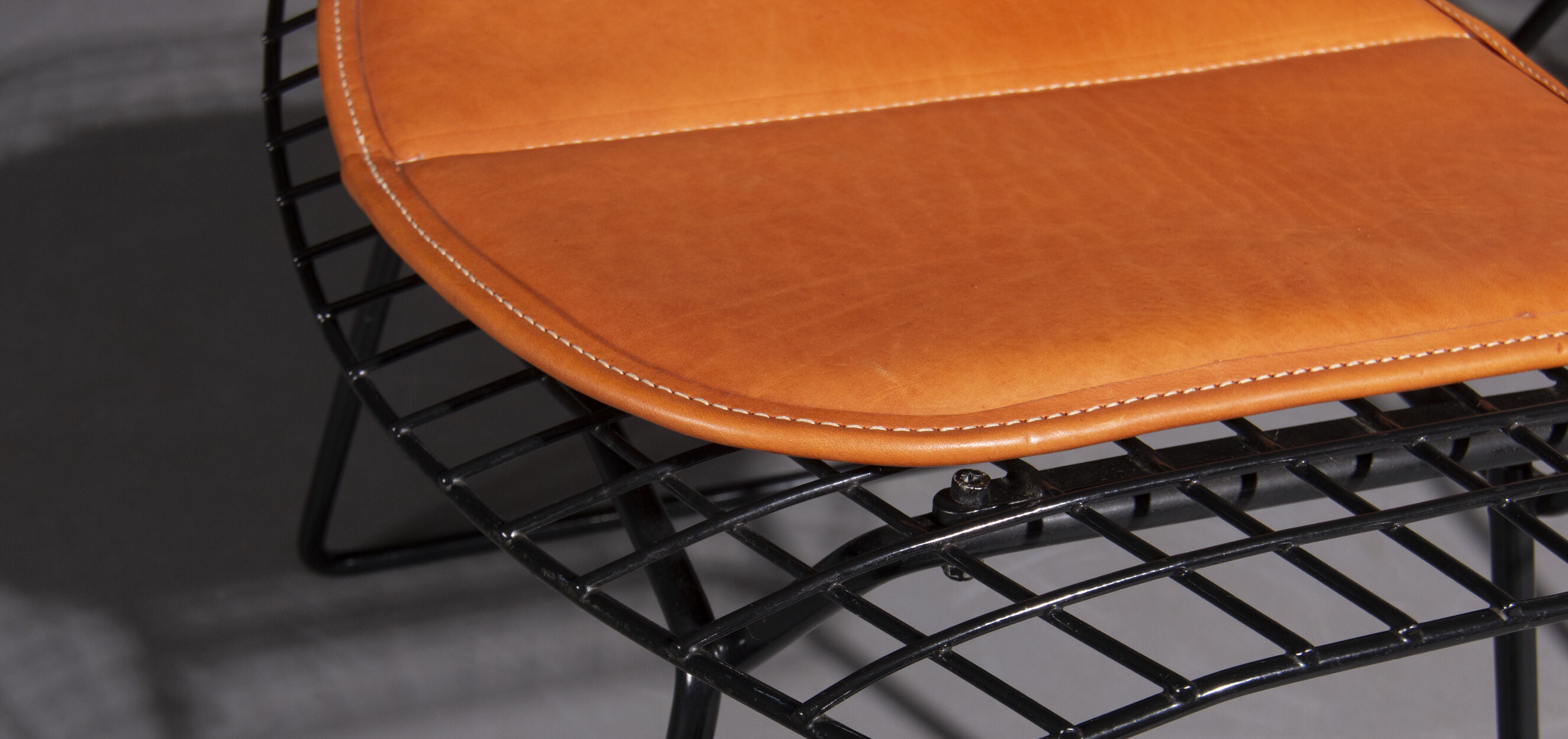 Diamond armchair with ottoman by Harry Bertoia for Knoll International