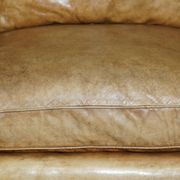 Edwardian Style Leather Two-Seater Sofa with Studs