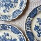 3 flat plates Ridgway Ironstone Staffordshire England Windson