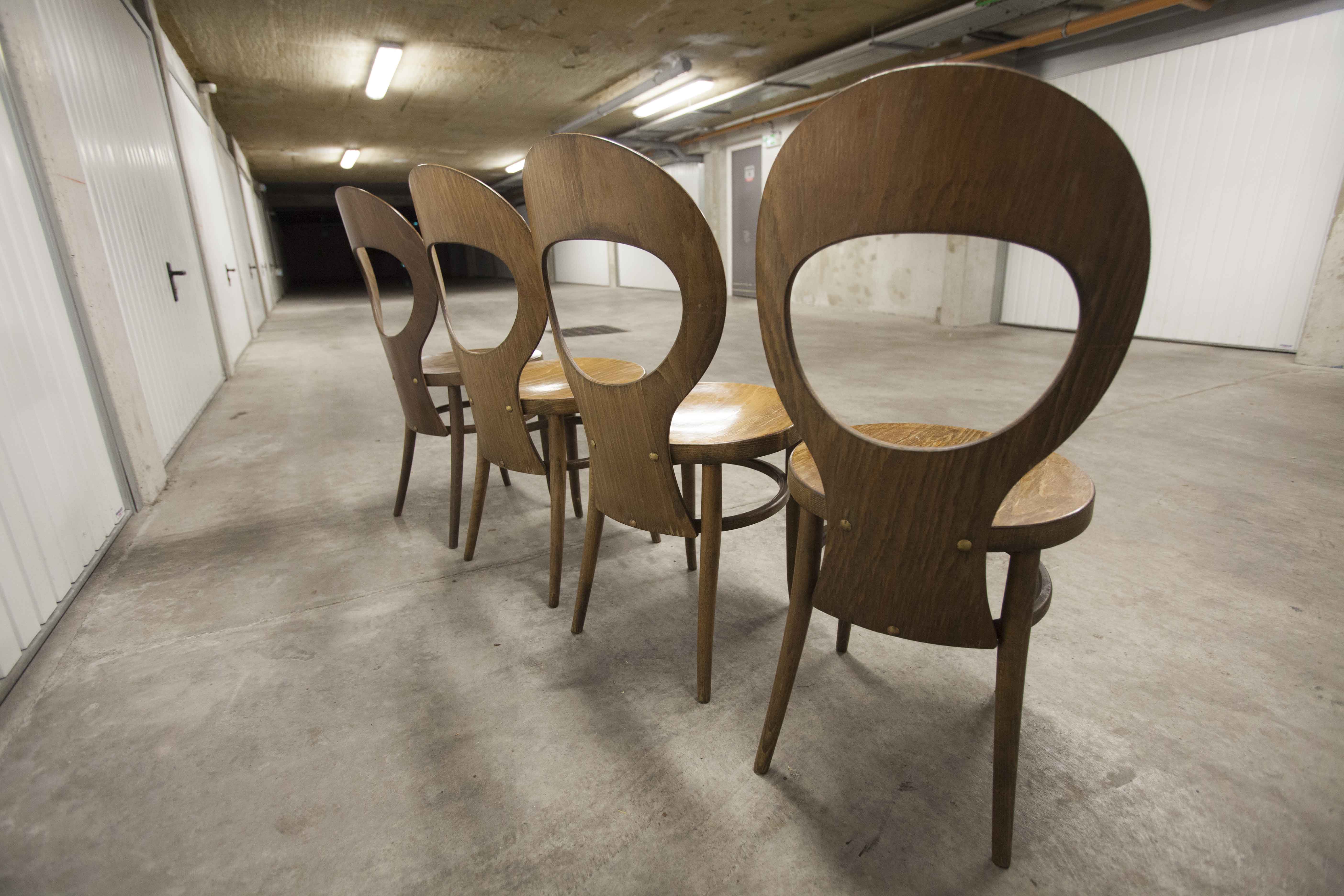 Set of 4 baumann chairs model Seagull 1970