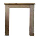 Wood fireplace mantle