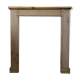 Wood fireplace mantle