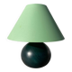 Lampe en bois boule verte l