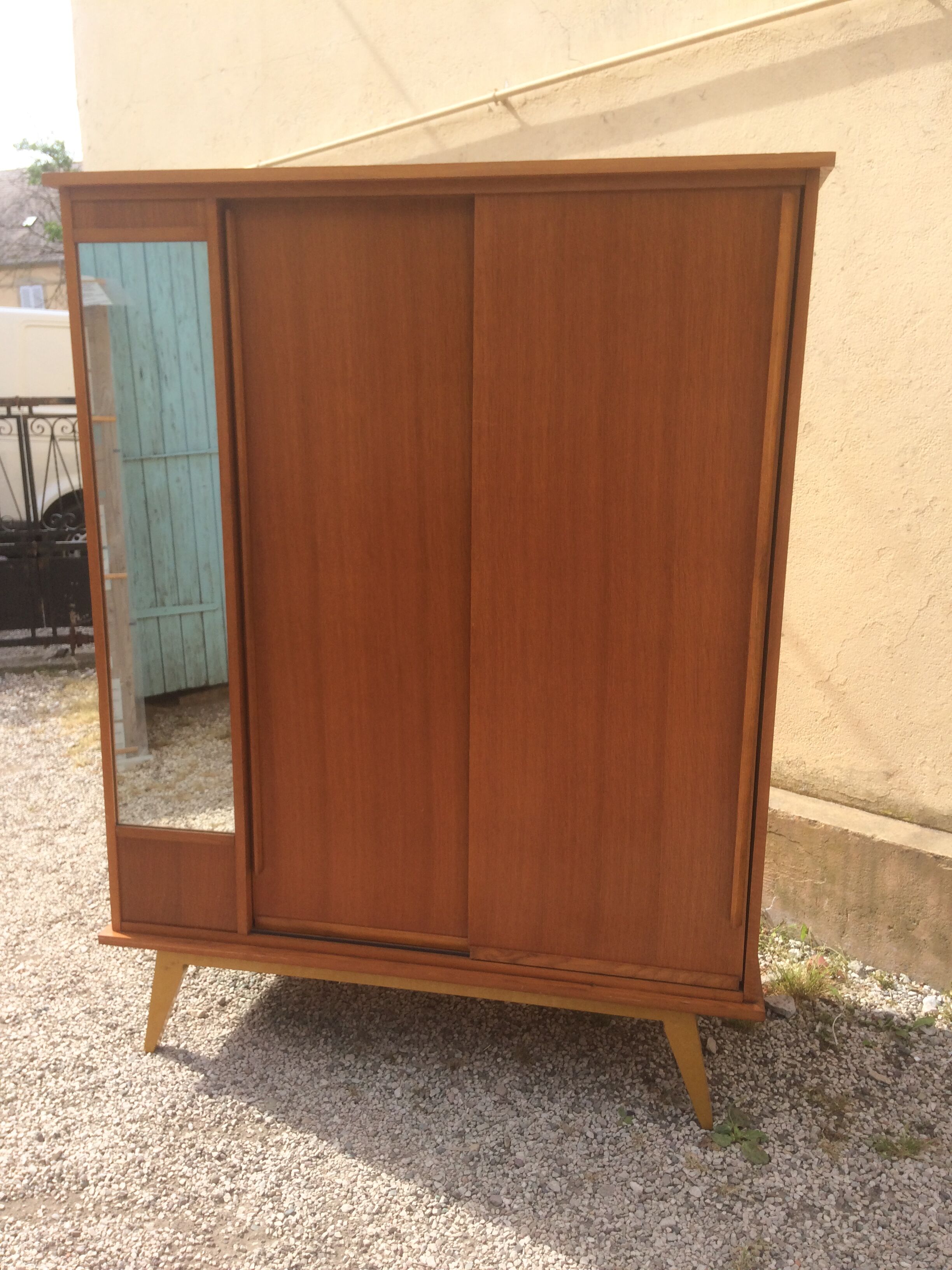 Vintage wardrobe compass feet