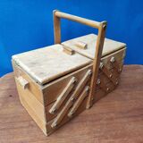 Sewing box worker wood seamstress