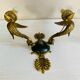 Empire bronze sconces with decorations of swans, palmettes and acanthus leaves
