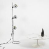 Chromed metal floor lamp. 1970s.