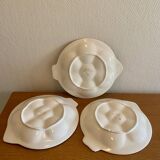 Fish-shaped oyster plates West Germany