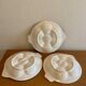 Fish-shaped oyster plates West Germany