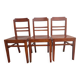 Lot de 3 chaises anciennes estampillé PTT