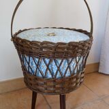 Vintage wicker worker 70s