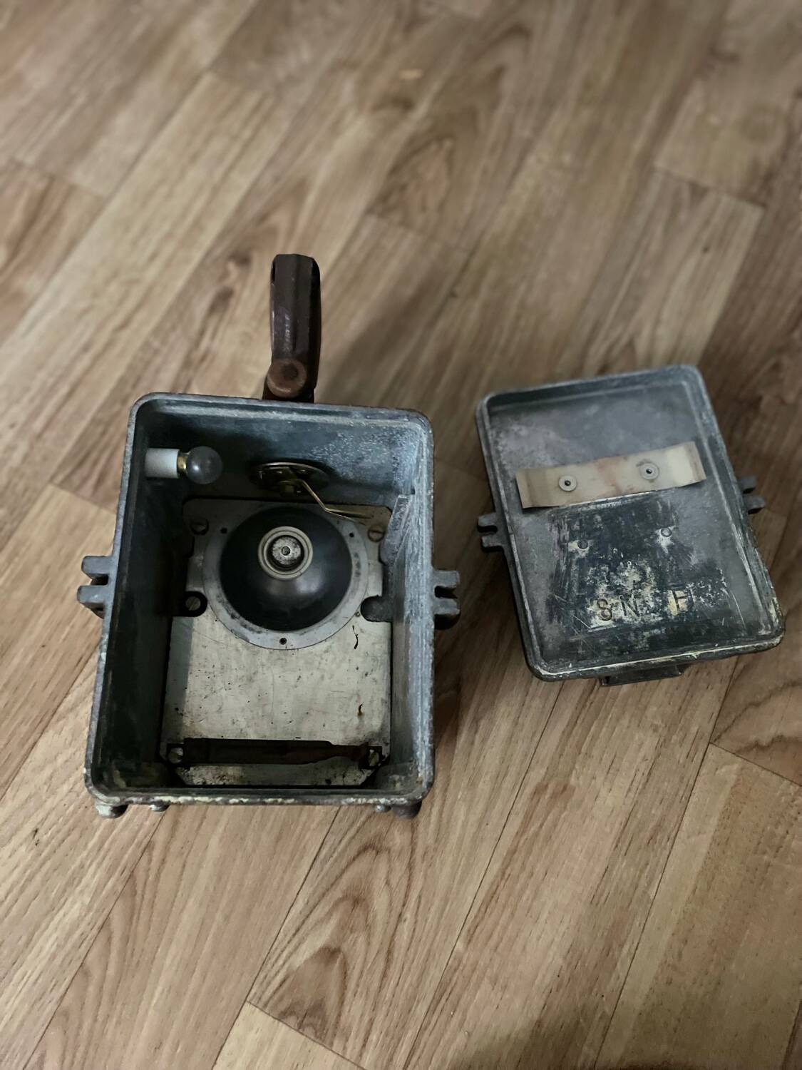 Vintage SNCF railway lamp