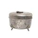 Art Deco sugar bowl, silver-plated brass, Fraget, Poland, 1920s.