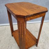 Art Deco Octagonal Console Table with 2 Trays