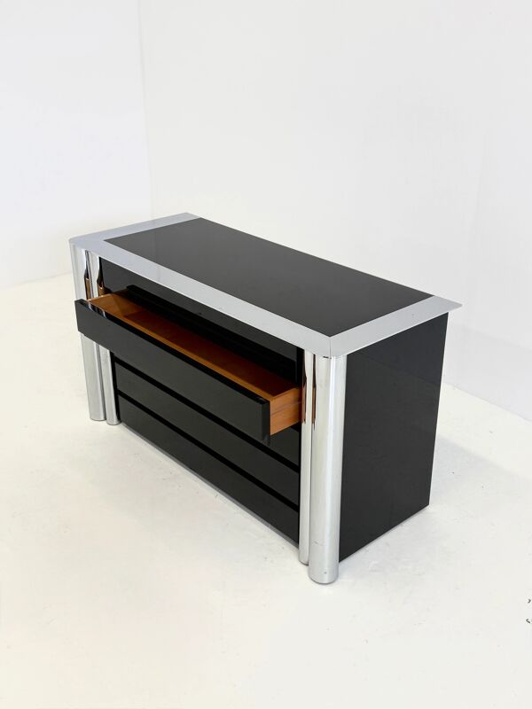 Buffet noir par Antonello Mosca pour Cinova
