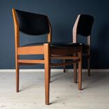 Mid-century dining chair set, Italy, 1970s