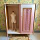 Vintage children's wardrobe wood and wicker